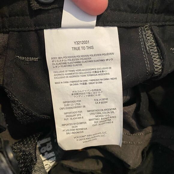 VOLCOM Shorts Toddler 2T Flat front Gray - Picture 8 of 12